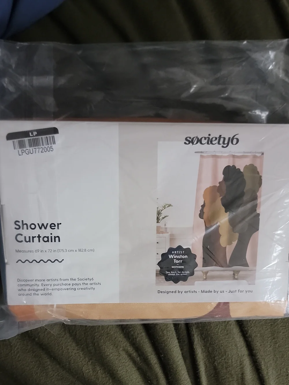 Society6 Silhouette Shower Curtain - Artist Winston Torr